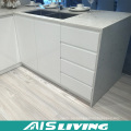 Muebles de los gabinetes de cocina del almacenaje de la laca blanca de alto brillo (AIS-K119)